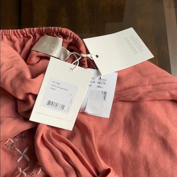 Jetset Diaries Desert Rose Mini Dress in Salmon. - Picture 10 of 11